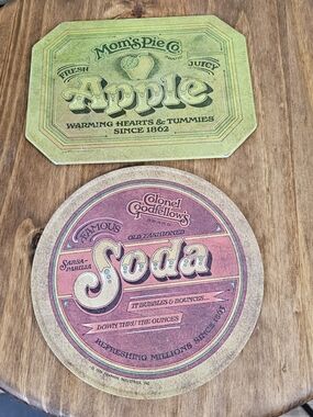 Colonel Goodfellow's Soda Round Decorative Kitchen Trivet - Vintage Red
